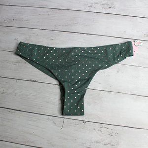 Ardene Women's Cheeky Bikini Swimwear Swim Bottoms Size M Green